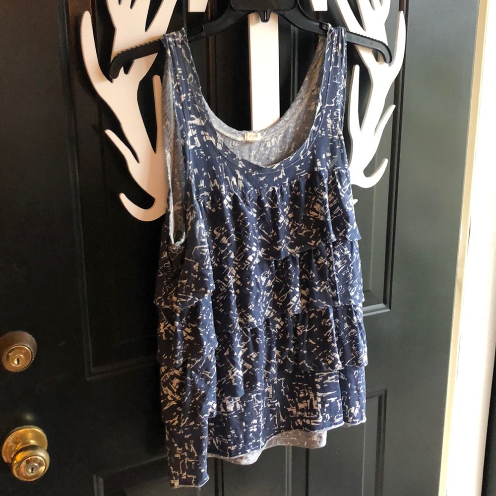 J Crew knit ruffled top